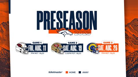 broncos schedule 2023 preseason